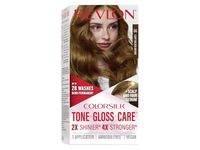 Revlon ColorSilk Tone + Gloss + Care Demi Permanent Hair Color, 6G Light Golden Brown, 4.5 fl oz - thumbnail 1