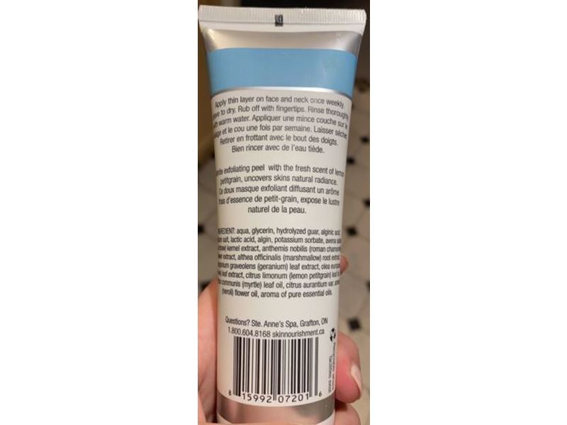 Ste. Anne's Skin Nourishment Gommage, Lemon Petitgrain, Myrtle, 125 mL