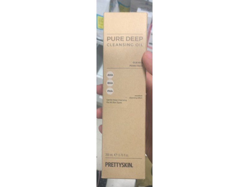 Prettyskin Pure Deep Cleansing Oil, Aha + Bha + Pha, 6.76 fl oz/200 mL