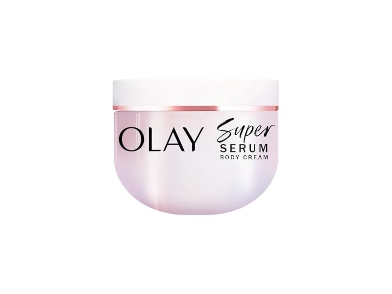 Olay Super Serum Body Cream, Sweet Vanilla & Soft Wood, 10 fl oz/283 g