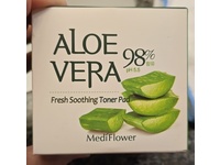Mediflower Fresh Soothing Toner Pad, Aloe Vera, 180 mL, 60 Count - thumbnail 2