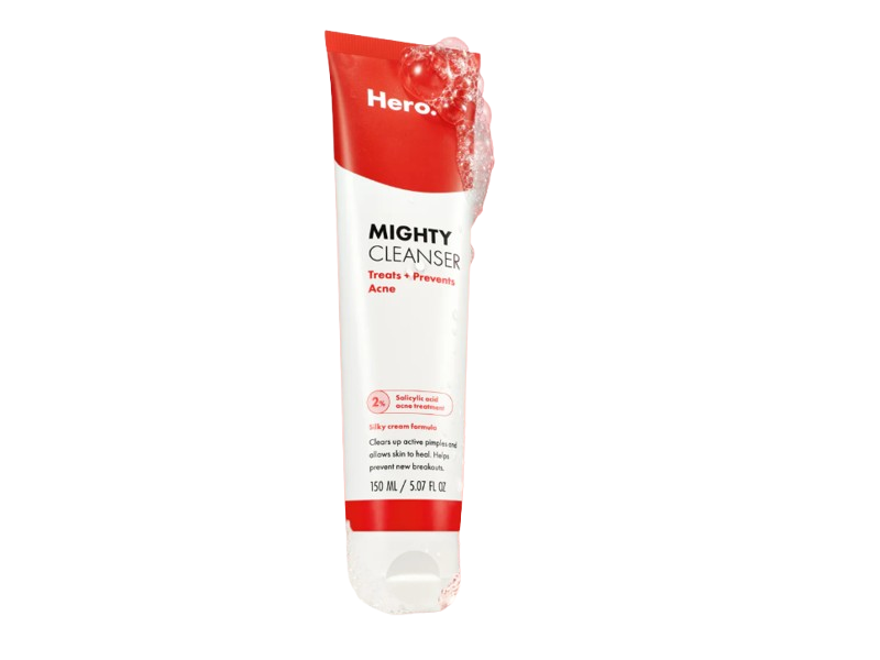 Hero Cosmetics Mighty Cleanser, 2% salicylic acid, 5.07 fl oz/150 mL