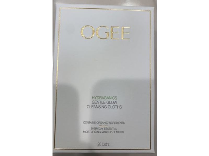 Ogee Hydraganics Cleansing Cloths, 20 Count