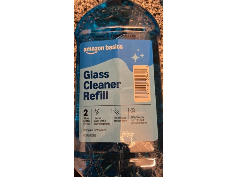 Amazon Basics Glass Cleaner Refill, 67.6 fl oz/2 L