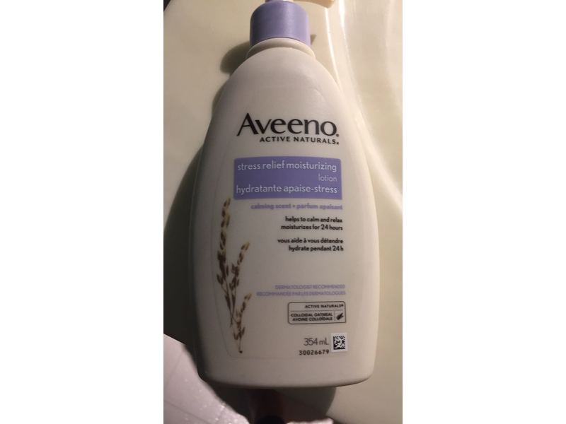 Aveeno Stress Relief Moisturizing Lotion, Lavender Scented, 33 fl oz/975 mL