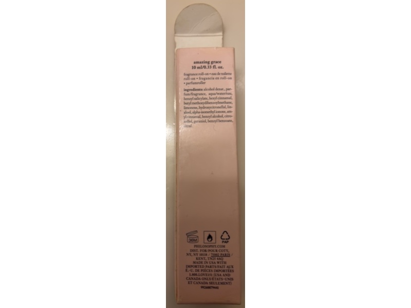 Philosophy Amazing Grace Fragrance Roll-On, 0.33 fl oz/ 10 mL