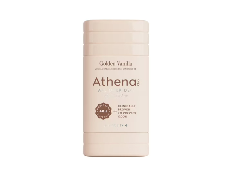 Athena Club Deodorant, Golden Vanilla, 2.6 fl oz/74 g