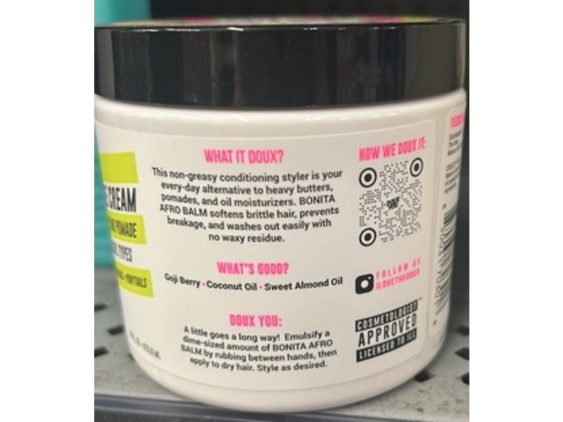 The Doux Bonita Afro Balm Texture Cream, 16 fl oz/473.8 mL