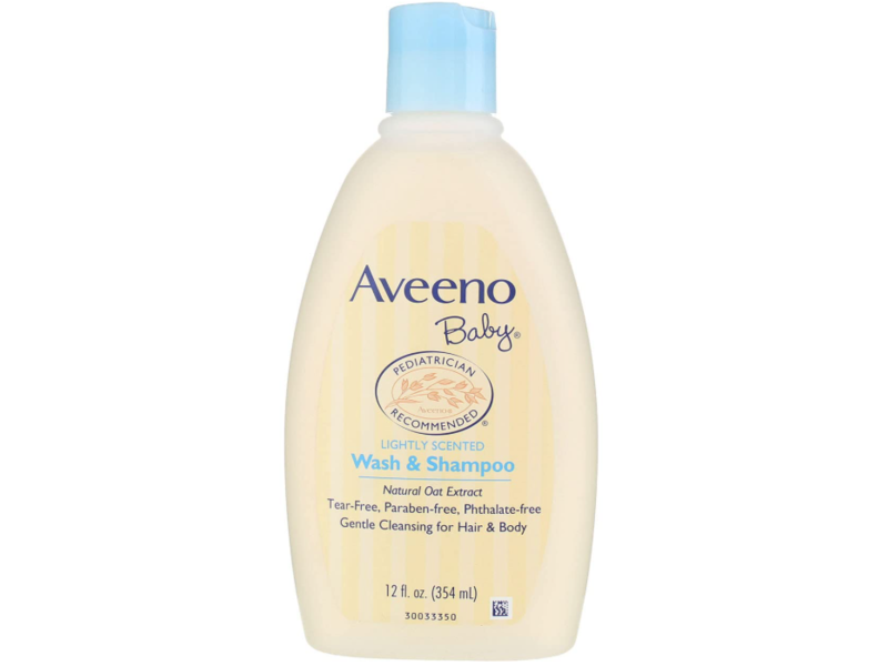 Aveeno Baby Wash & Shampoo, Lightly Scented, 12 fl oz/354 mL
