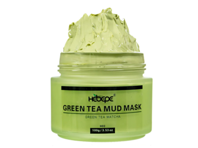 Hebepe Green Tea Matcha Mud Mask, 3.53 oz/100 g