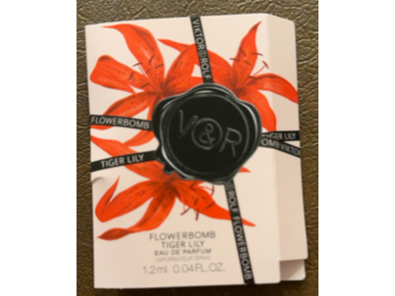 Victor Rolf Eau De Parfum, Flowerbomb Tiger Lily, 0.04 fl oz/1.2 mL