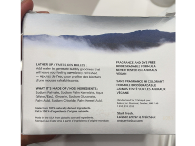 The Unscented Company Bar Soap, 21.16 oz/600 g, 5 Count