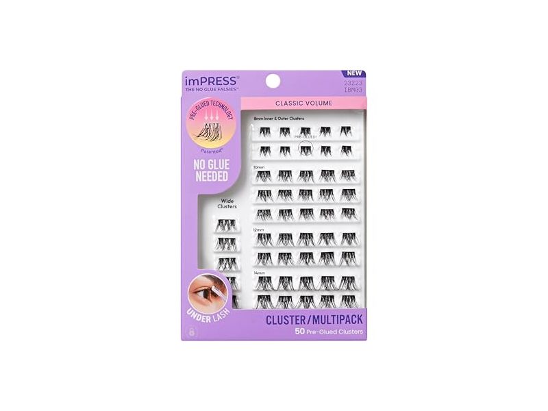 Impress Pre-Glued Clusters, Classic Volume, 50 Count
