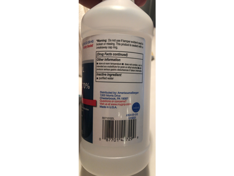 Good Neighbor Pharmacy Isopropyl Rubbing Alcohol, 70 % USP, 16 fl oz/473 mL
