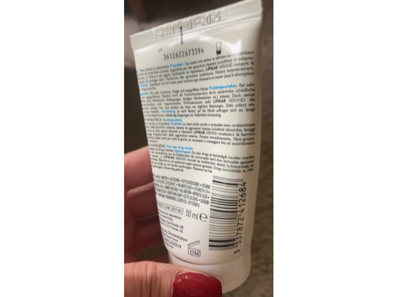 La Roche-Posay Lipikar Xerand Reparierende Hand Creme, 1.69 fl oz/50 mL