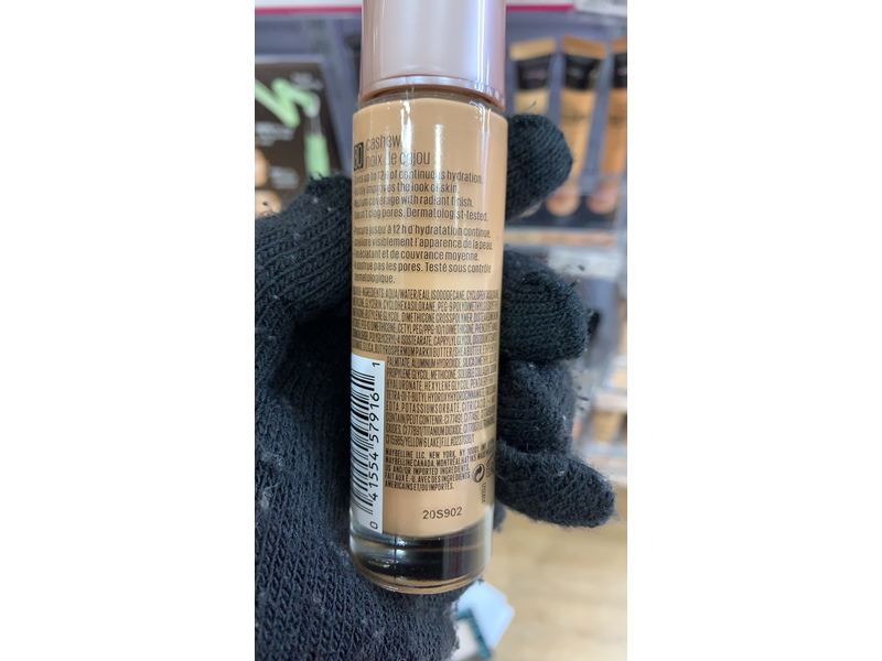 Maybelline Dream Radiant Liquid Hydrating Foundation, Cashew, 1 fl oz/30 mL