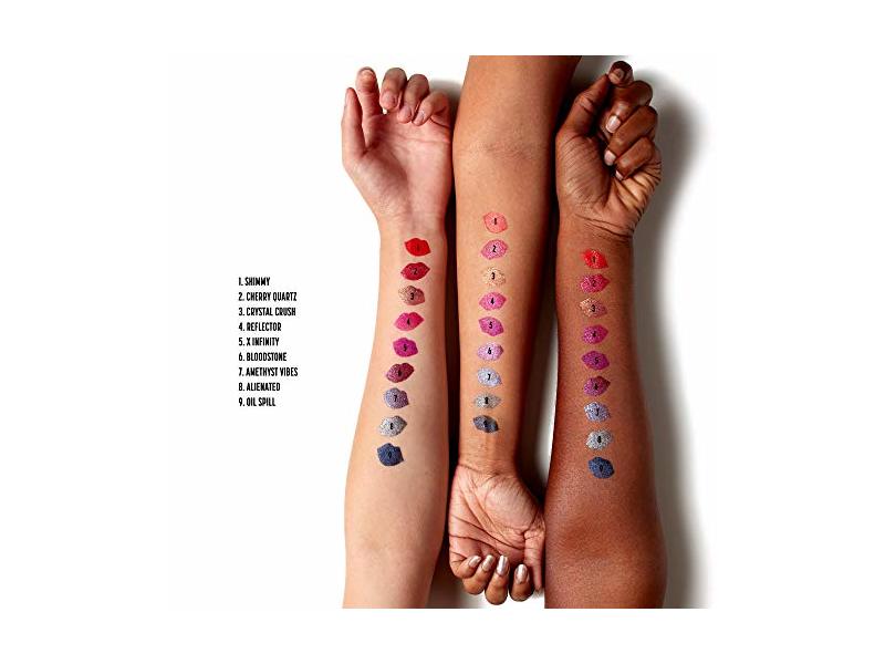 NYX Professional Makeup Glitter Goals Liquid Lipstick, Bloodstone, 0.1 oz