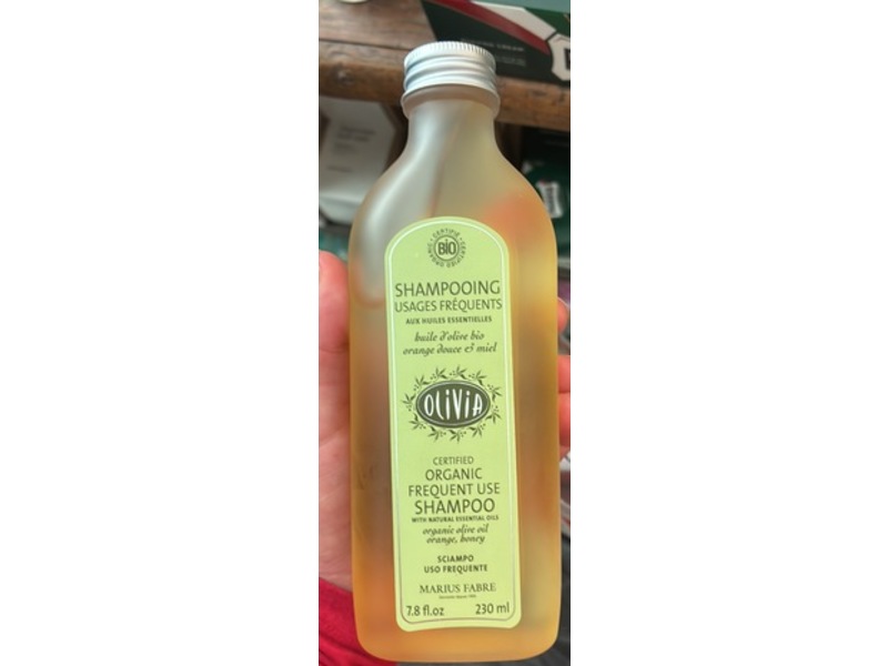 Marius Fabre Certified Organic Frequent Use Shampoo, Olivia, 7.8 fl oz/230 mL