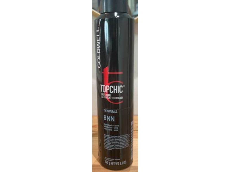 Goldwell Topchic Hair Color Coloration, The Naturals, 8NN Light Blonde, 8.6 oz/245 g