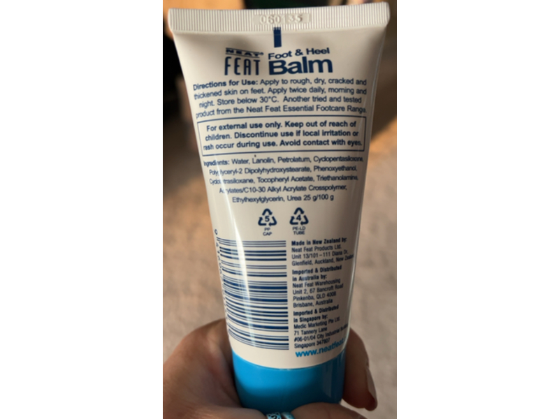 Neat Feat Foot & Heel Balm, 2.6 fl oz/75 g, Pack Of 2