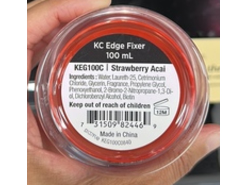 Kiss Colors & Care Maximum Hold Edge Fixer, Strawberry Acai, 3.38 fl oz/100 mL