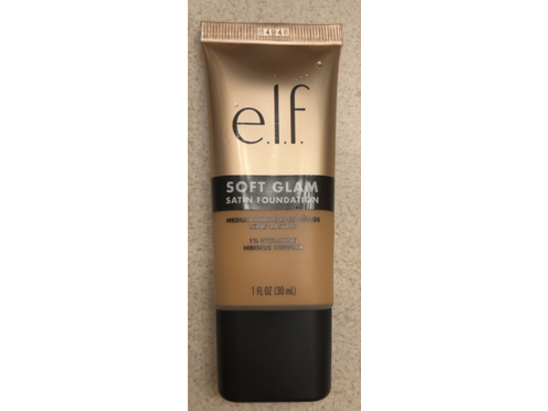 e.l.f. Soft Glam Satin Foundation, Medium Neutral, 1 fl oz/30 mL