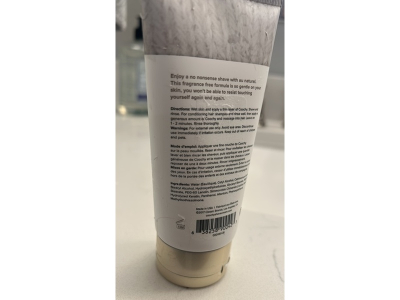 Coochy Oh So Smooth Shave Cream, Au Natural, 3.4 fl oz/100 mL