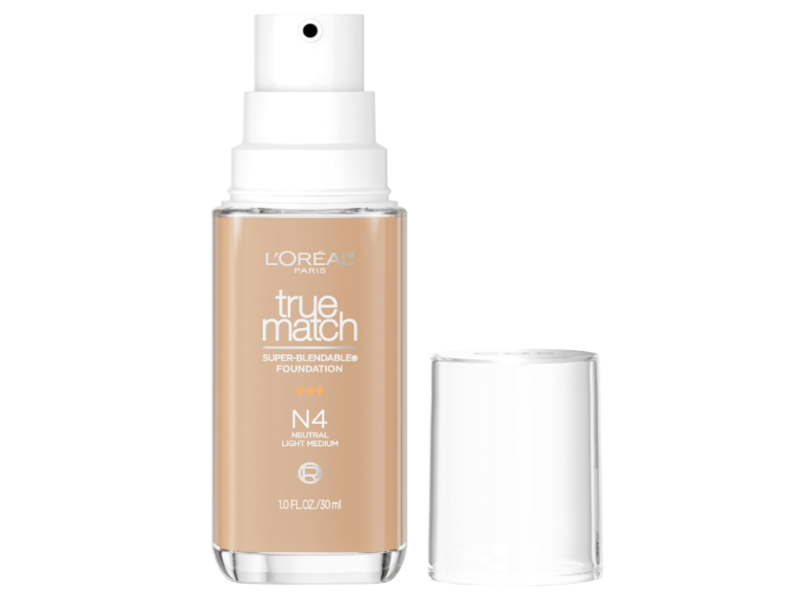 L'Oreal Paris True Match Super-Blendable Foundation, N4 Light Medium, 1 fl oz/ 30 mL