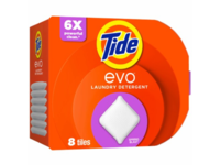 Tide Evo Detergent Laundry Tiles, Spring Blast, 8 Loads - thumbnail 1