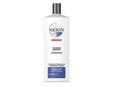 Nioxin 6 Cleanser Shampoo, Color Safe, 33.8 fl oz/1 L