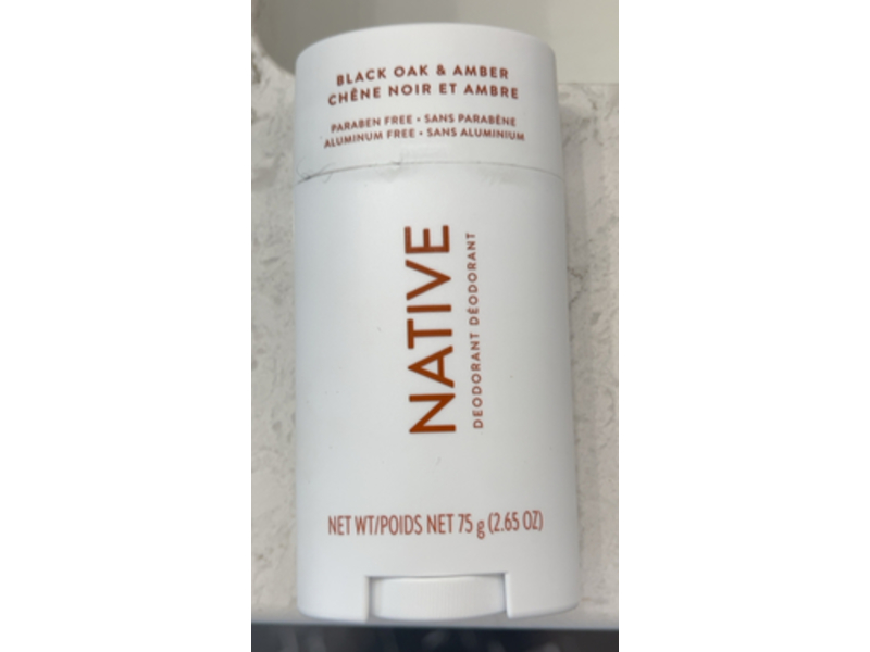 Native Deodorant, Black Oak & Amber, 2.65 oz
