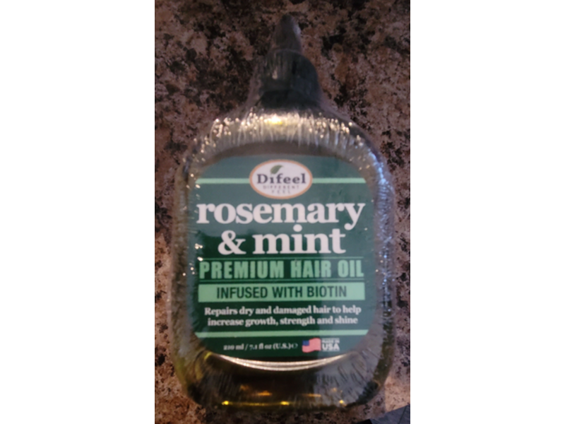 Difeel Premium Hair Oil, Rosemary & Mint, 7.1 fl oz/210mL