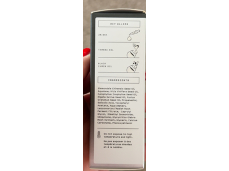 PSA Black Fearless Bha Purifying Oil, Cumin & Tamanu, 15 mL