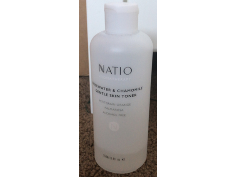 Natio Aromatherapy Gentle Skin Toner, Rosewater And Chamomile, 8.4fl oz/250 mL