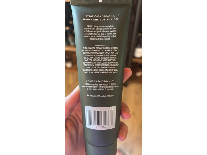 Rowe Casa Styling Hair Gel, 4 oz/118 mL