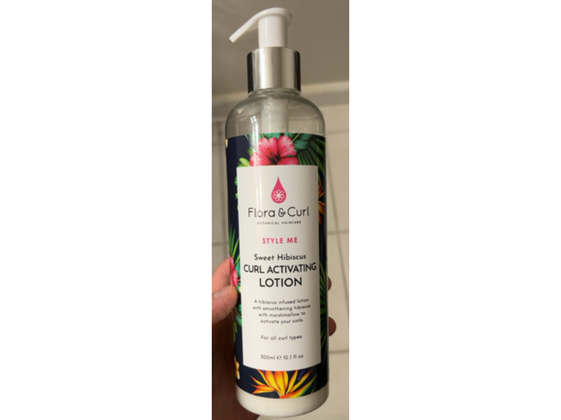Flora & Curl Style Me Curl Activating Lotion, Sweet Hibiscus, 10.1 fl oz/300 mL