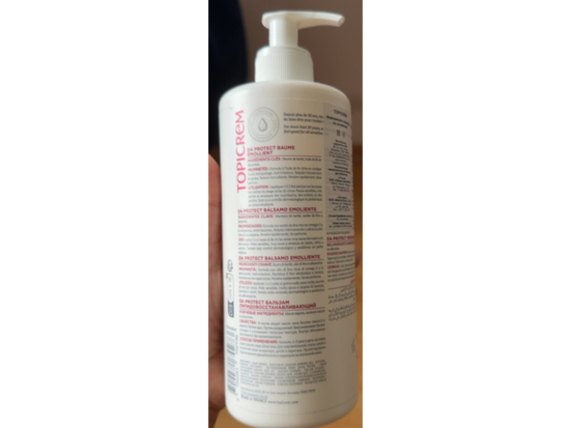 Topicrem DA Protect Emollient Balm, 16.9 fl oz/500 mL