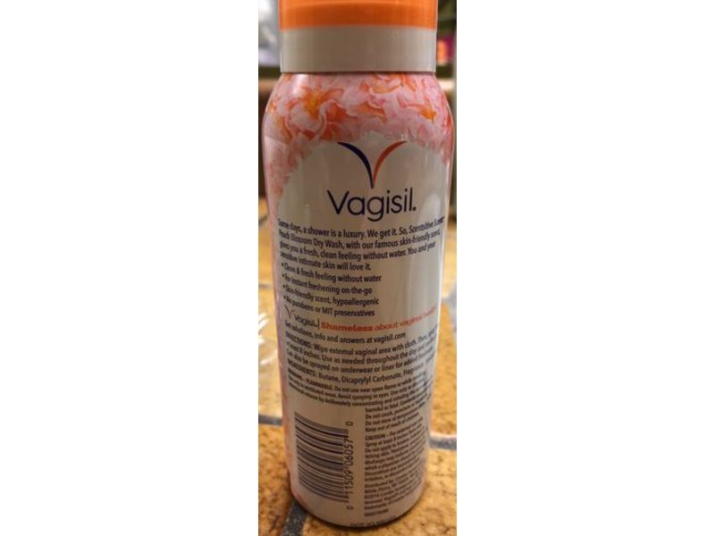 Vagisil Scentsitive Scents Dry Wash, Peach Blossom, 2.6 oz/73 g