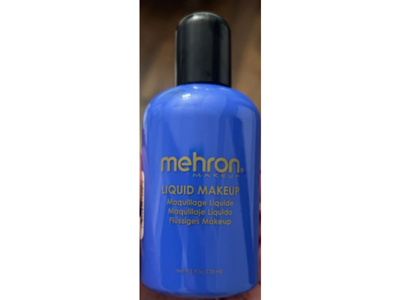 Mehron Makeup Liquid Makeup, Blue, 4.5 fl oz/133 mL