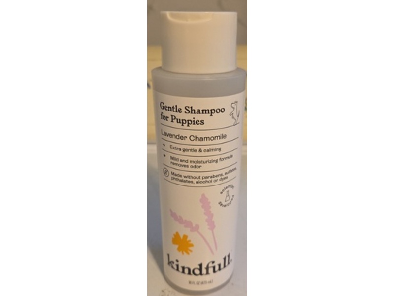 Kindfull Puppies Gentle Shampoo, Lavender Chamomile, 16 fl oz/473 mL