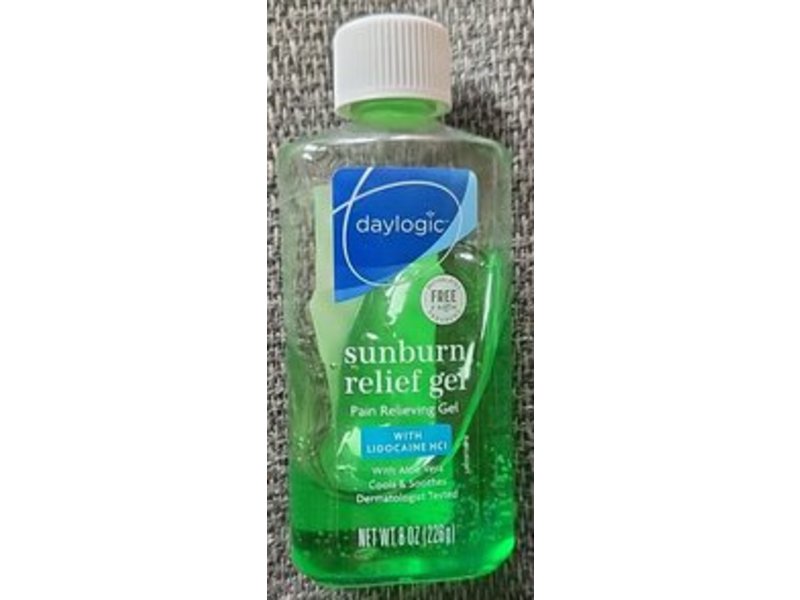 Daylogic Sunburn Relief Gel with Lidocaine Hcl, 8 oz/226 g