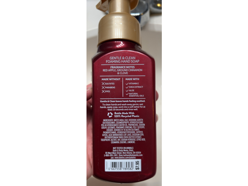 White Barn Gentle & Clean Foaming Hand Soap, Tis The Season, 8.75 fl oz/259 mL