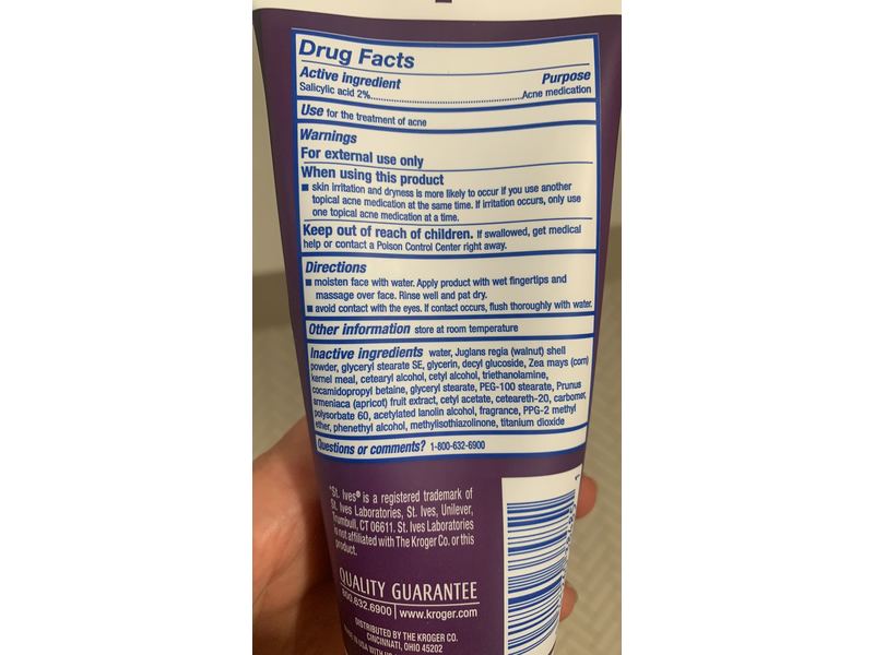 Kroger Medicated Apricot Scrub, 6 oz/170 g