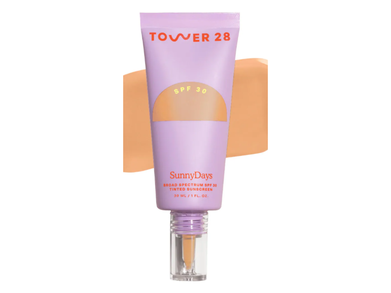 Tower 28 Beauty SunnyDays Tinted Sunscreen Foundation, SPF 30, 38 Pomona, 1 fl oz/30 mL