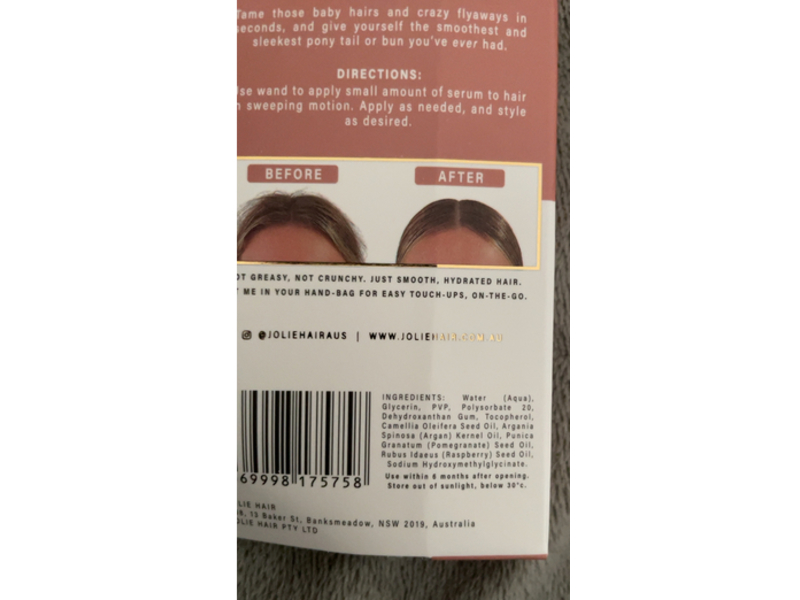 Jolie Fly Away Fix Serum Anti Frizz Hair Wand, 0.33 fl oz/10 mL