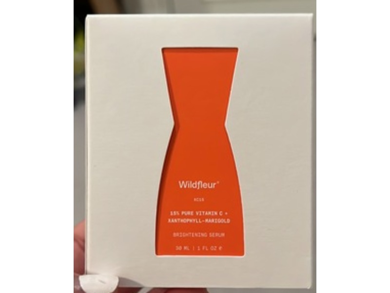 Wildfleur Brightening Serum, 15% Pure Vitamin C +Xanthophyll - Marigold, 1 fl oz/30 mL