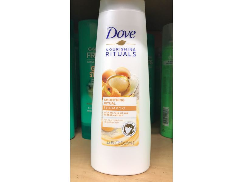 Dove Nourishing Rituals Smoothing Marula Oil Shampoo, 12 fl oz