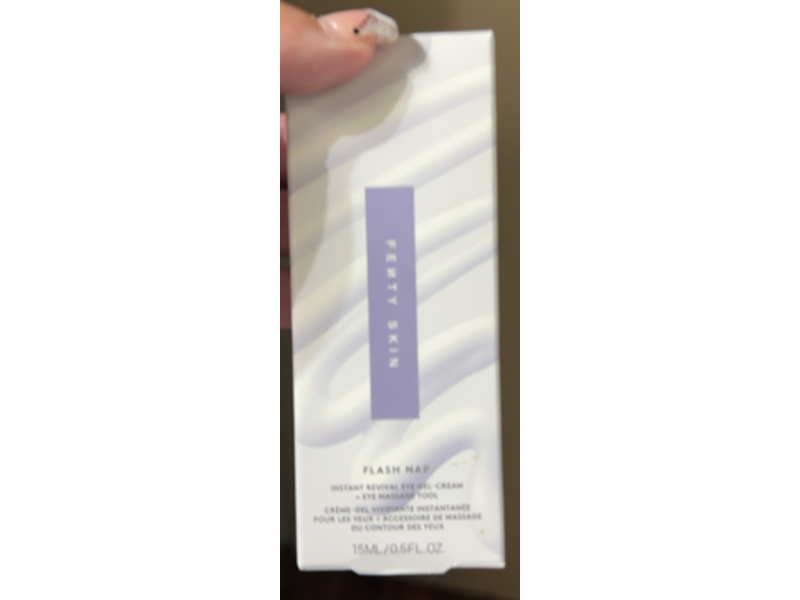 Fenty Skin Flash Nap Instant Revival Priming Eye Gel Cream & Eye Massage Tool, 0.5 fl oz/15 mL