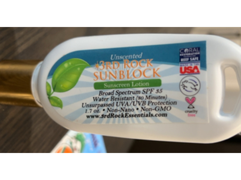 3RD Rock Essentials Sun Block Sunscreen Lotion, SPF 35 1.7 oz/50 mL