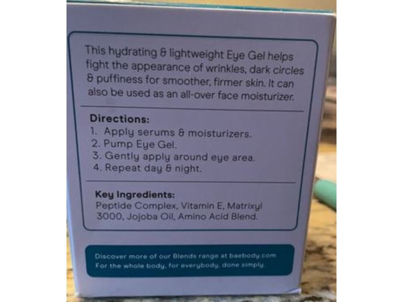 Baebody Eye Gel, 1.7 fl oz/50 mL